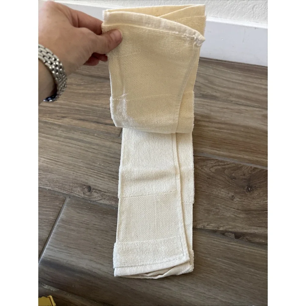 Charles Craft Inc Pair of Peach Kitchen Finger Towels for Cross Stitch